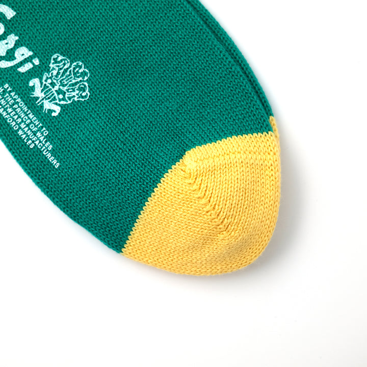 【WOMENS】SOFT COTTON HEAL&TOE SOCKS GREEN