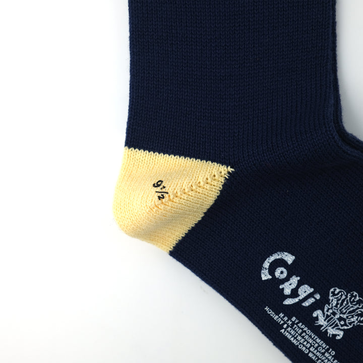 【WOMENS】SOFT COTTON HEAL&TOE SOCKS NAVY