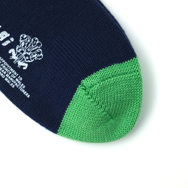 【WOMENS】SOFT COTTON HEAL&TOE SOCKS NAVY