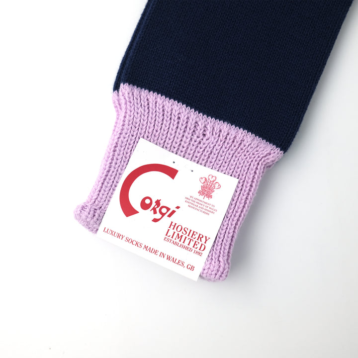 【WOMENS】SOFT COTTON HEAL&TOE SOCKS NAVY