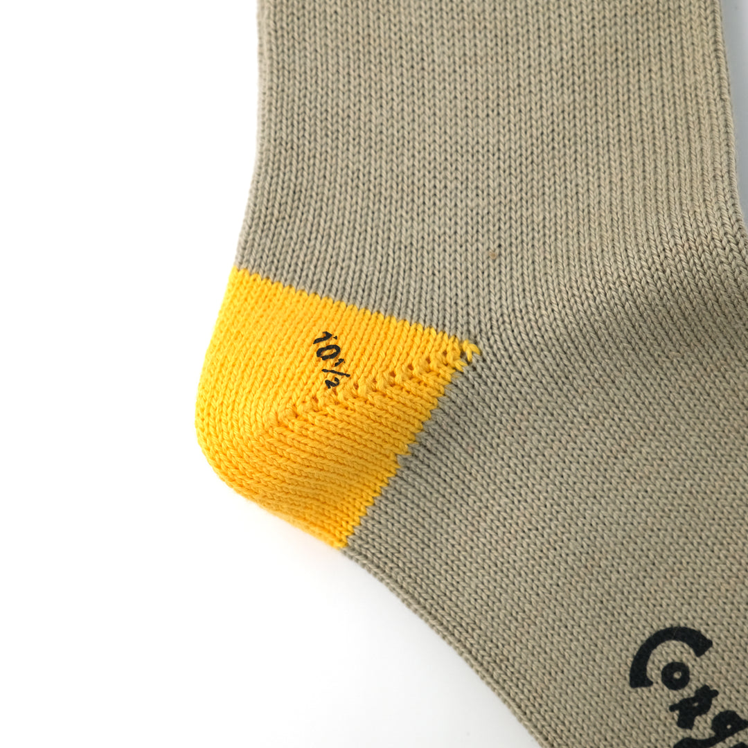 【MENS】SOFT COTTON HEEL&TOE SOCKS RED TOP