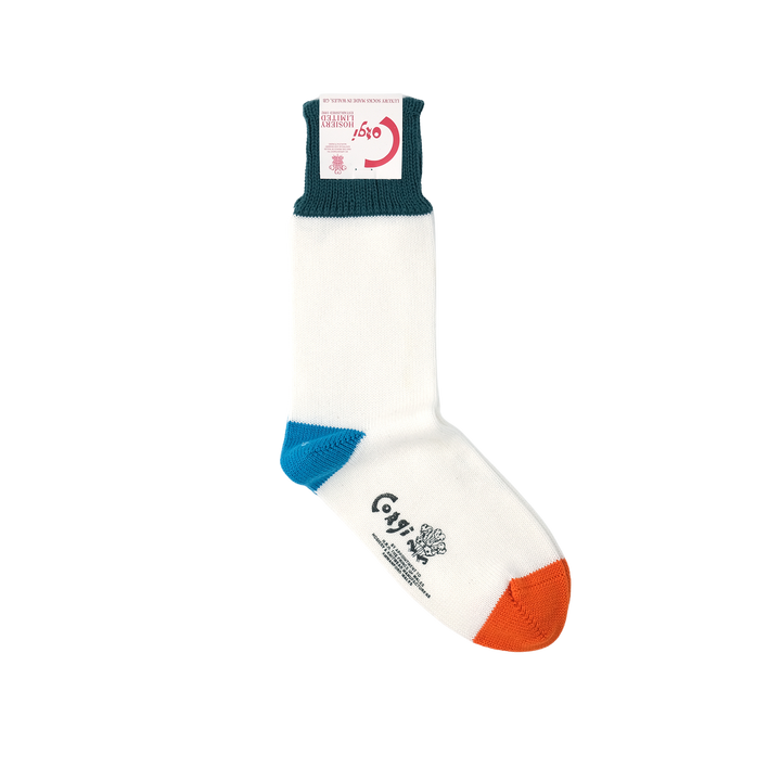 【WOMENS】SOFT COTTON HEAL&TOE SOCKS WHITE