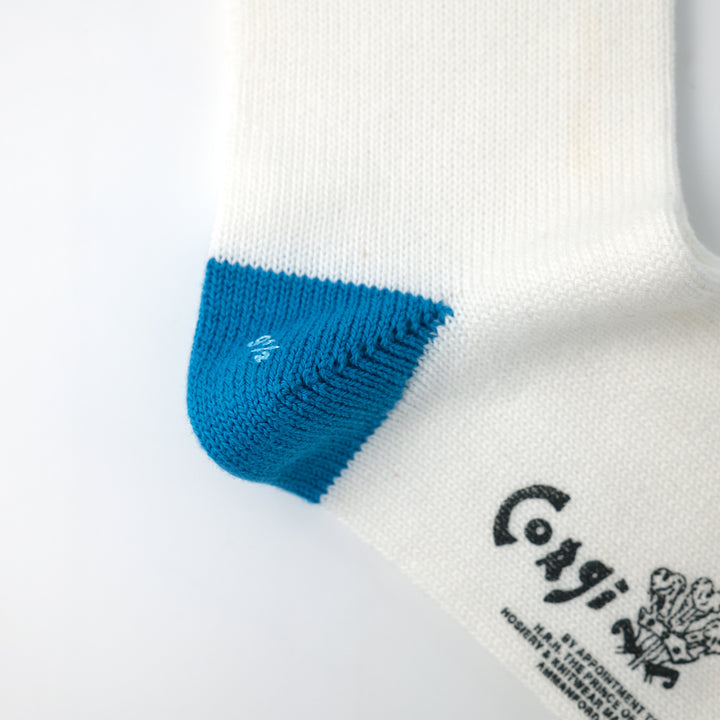 【WOMENS】SOFT COTTON HEAL&TOE SOCKS WHITE