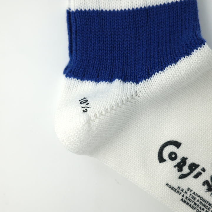 【MENS】SOFT COTTON SPORTS LINE SOCKS BLUE LINE