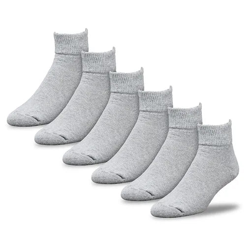 Men’s Therapeutic Quarter 3 Pairs GREY