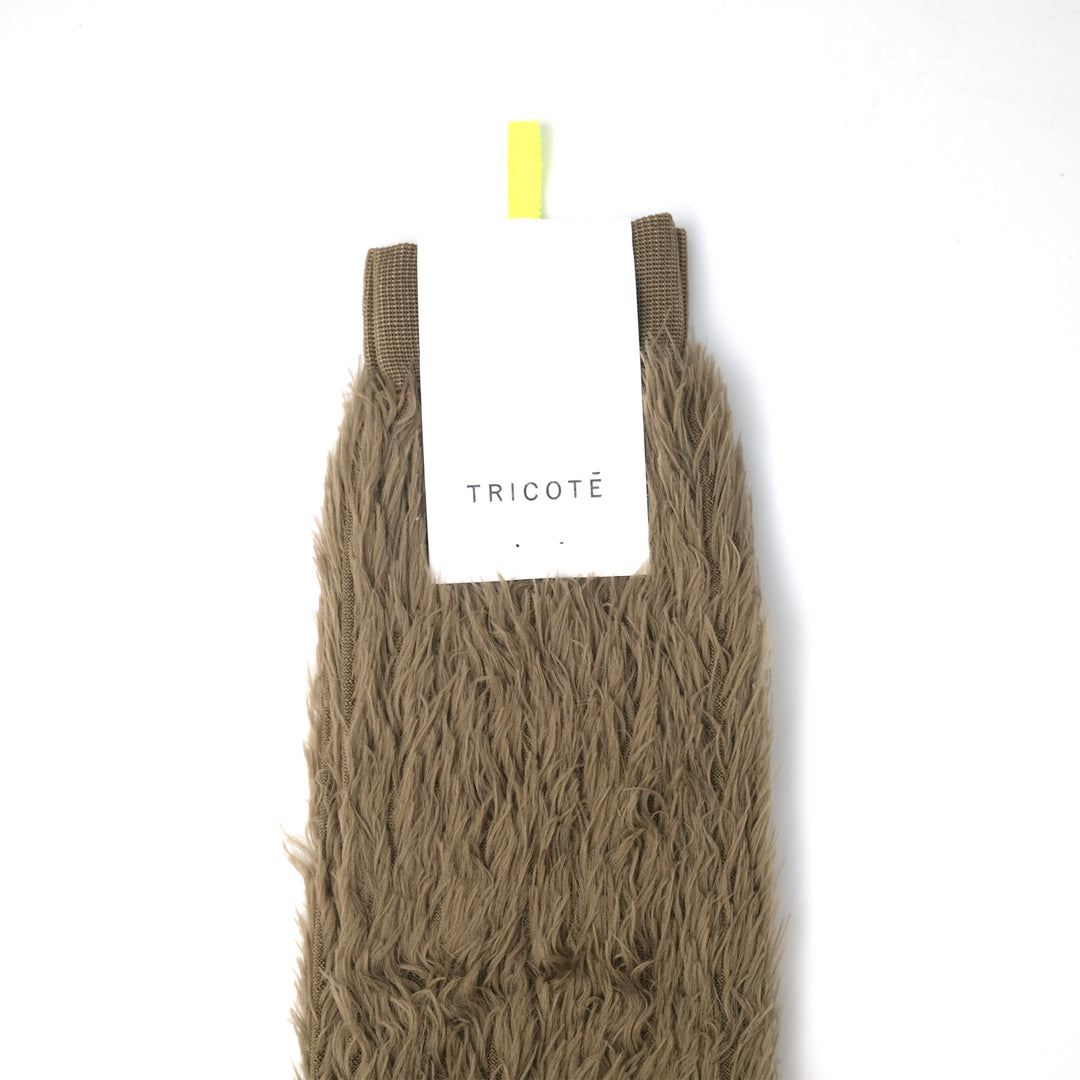 FAKE FUR HIGH SOCKS / フェイクファーハイソックス BEIGE