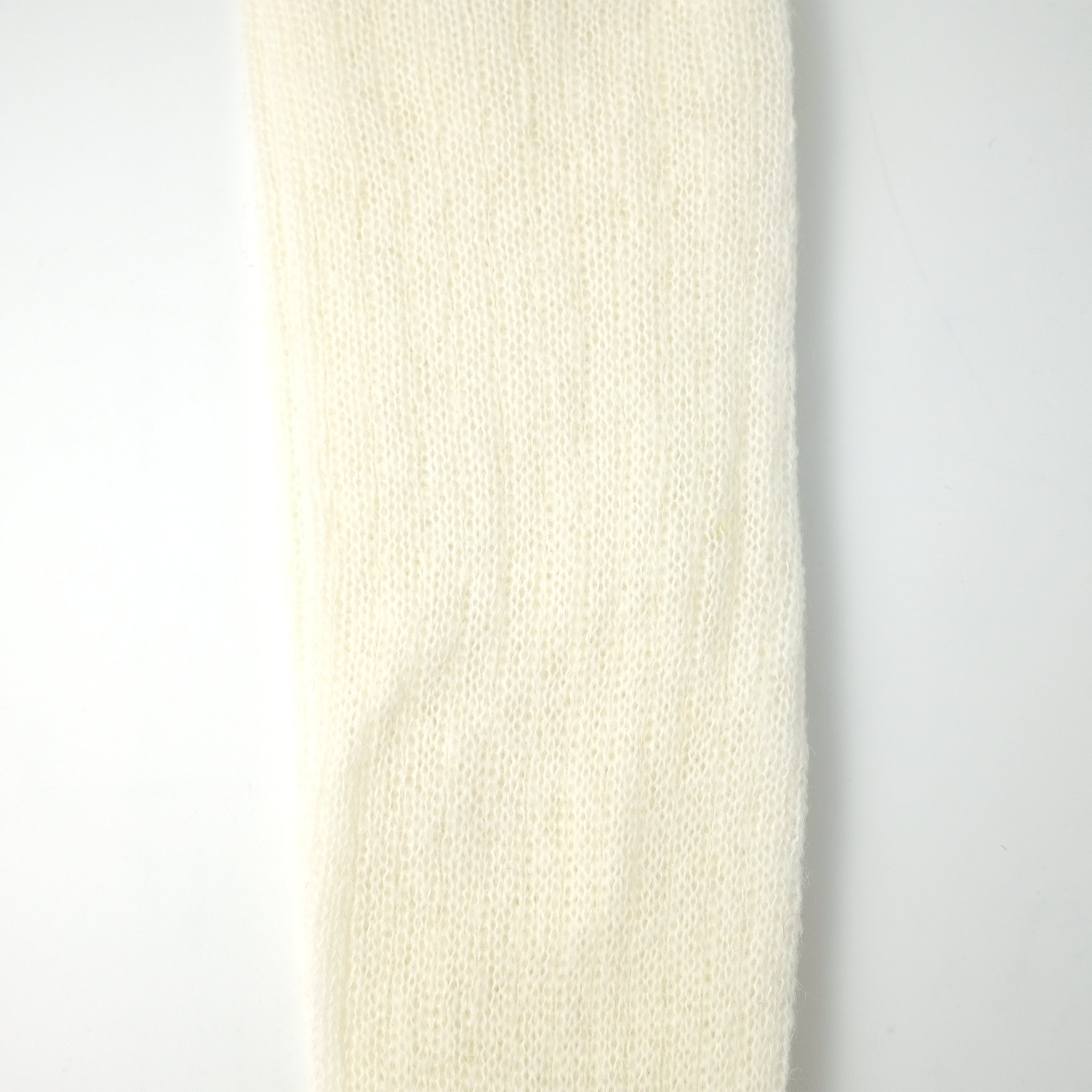 MOHAIR RIB LOOSE SOCKS / モヘアリブルーズソックス IVORY MOHAIR RIB LOOSE SOCKS / モヘアリブルーズソックス IVORY