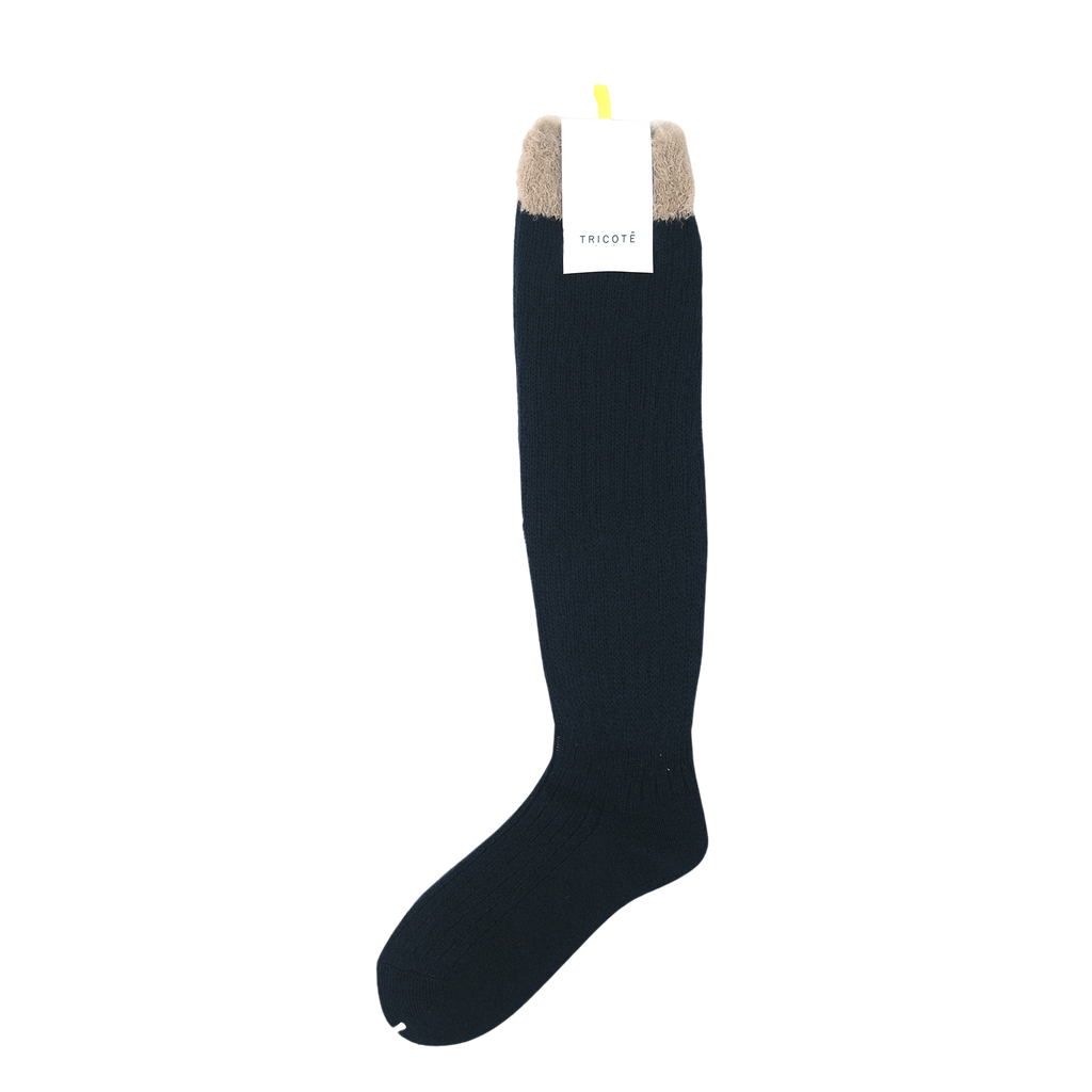 MOHAIR RIB LOOSE SOCKS / モヘアリブルーズソックス NAVY – SOCKSTORE™