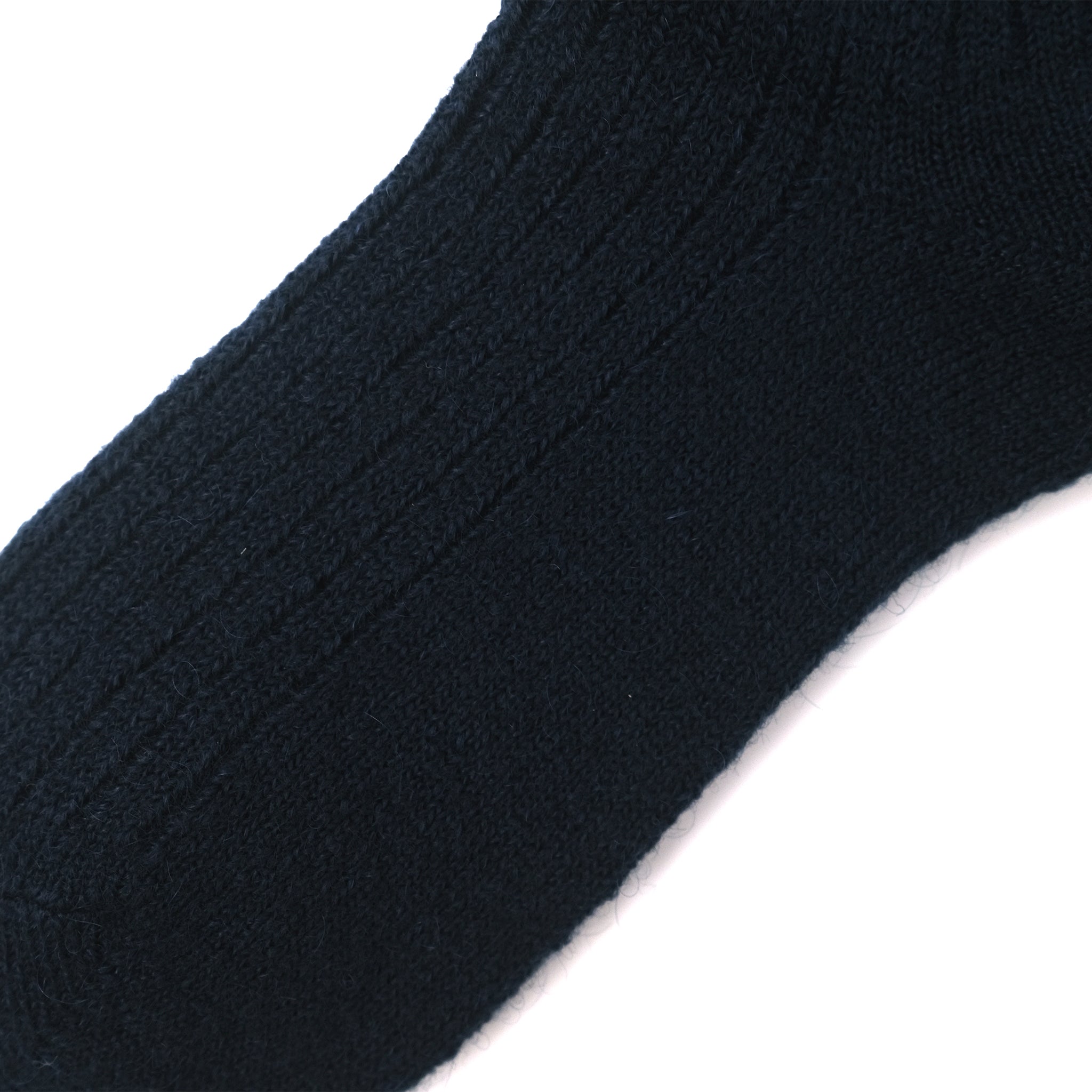 MOHAIR RIB LOOSE SOCKS / モヘアリブルーズソックス NAVY – SOCKSTORE™