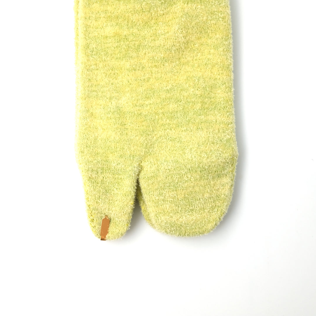 VELOR LAME TABI SOCKS / ベロアラメタビソックス YELLOW