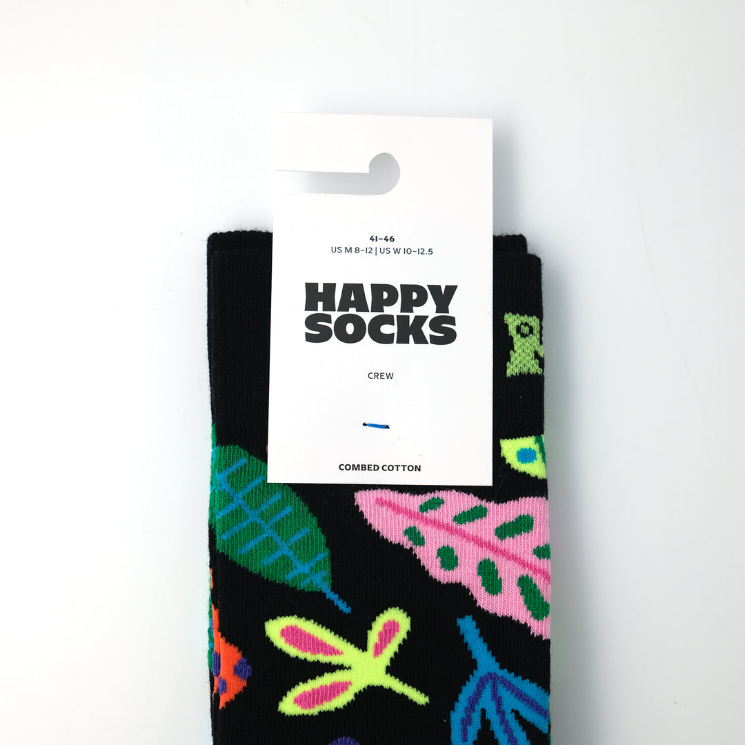 Leaves Sock BLACK