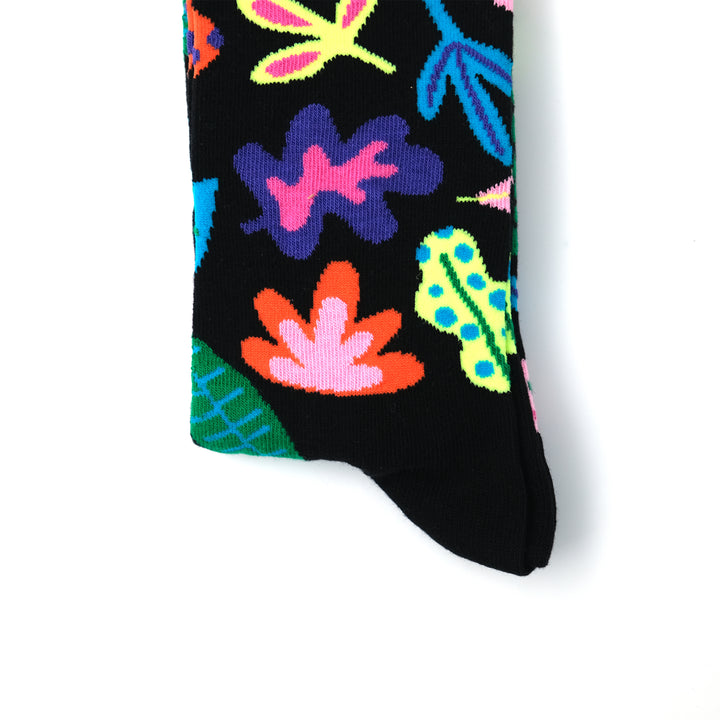 Leaves Sock BLACK