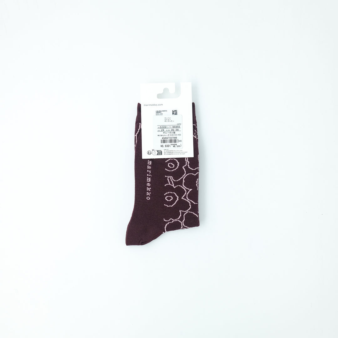 Linjaus Piirto Unikko ワインレッド×ライトピンク