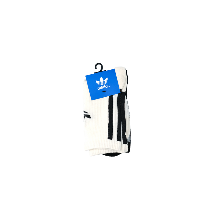 adidas Originals トレフォイル プレミアム クルーソックス 2PACK WHITE/BLACK