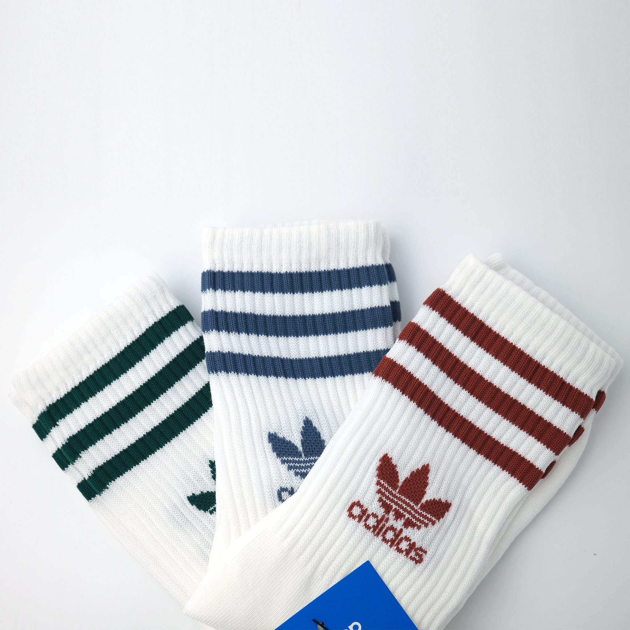 adidas Originals MID CUT CRW SCK ミッドカット クルーソックス 3PACK