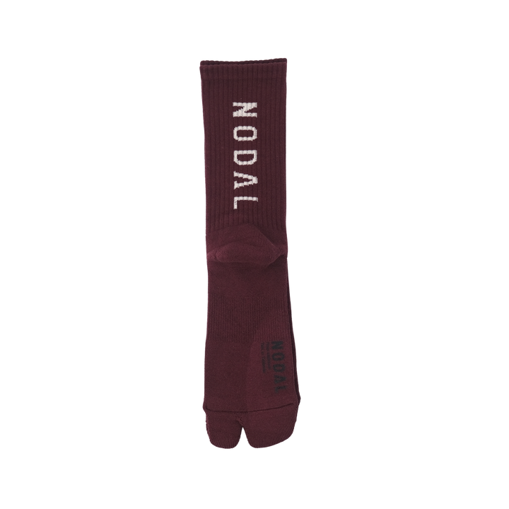 NODAL Logo Socks BURGUNDY×WHITE