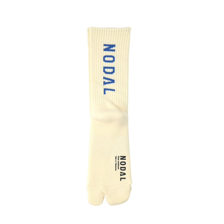 NODAL Logo Socks IVORY×BLUE