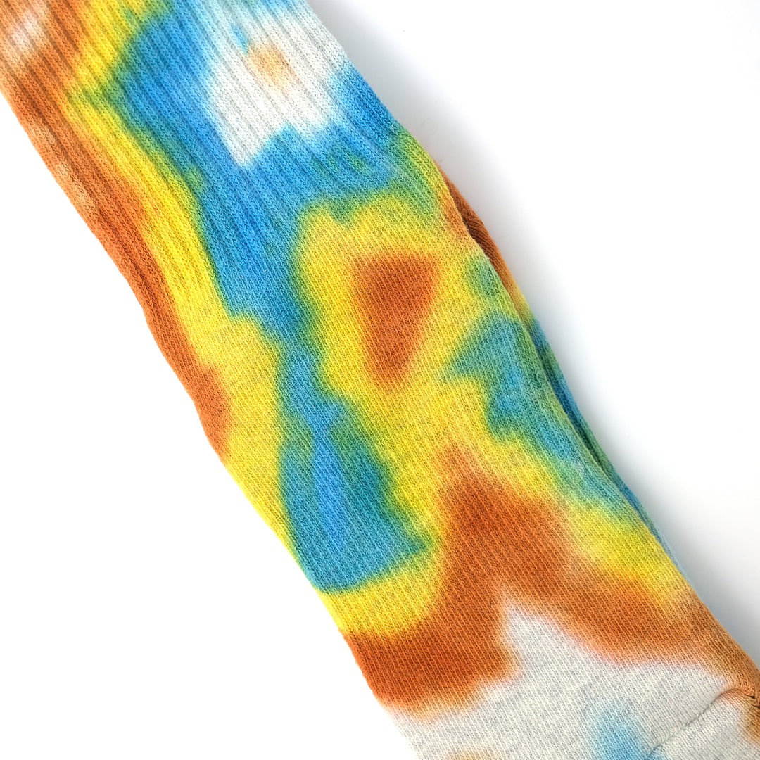 Tie Dye Long Socks ORANGE