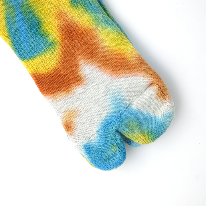 Tie Dye Long Socks ORANGE