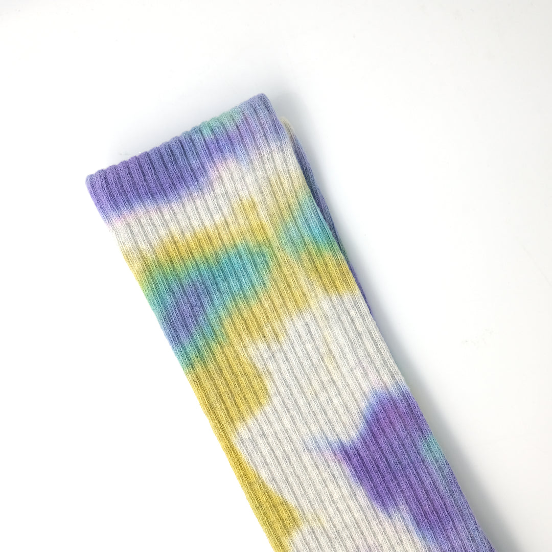 Tie Dye Long Socks PURPLE