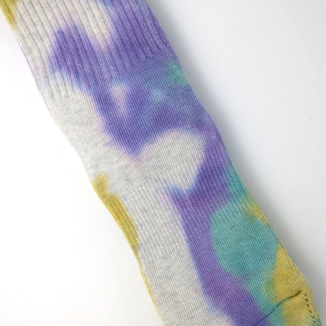 Tie Dye Long Socks PURPLE