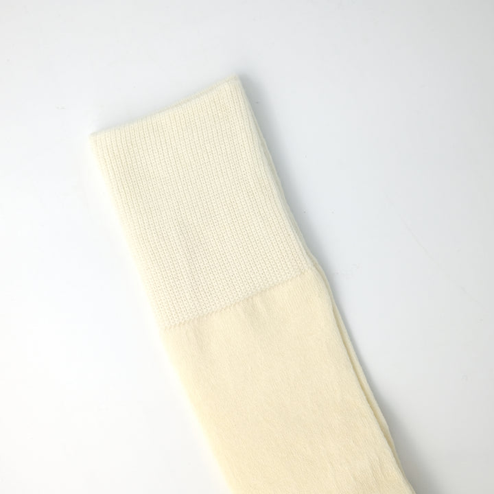 Merio Wool Cotton Panel  Socks WHITE