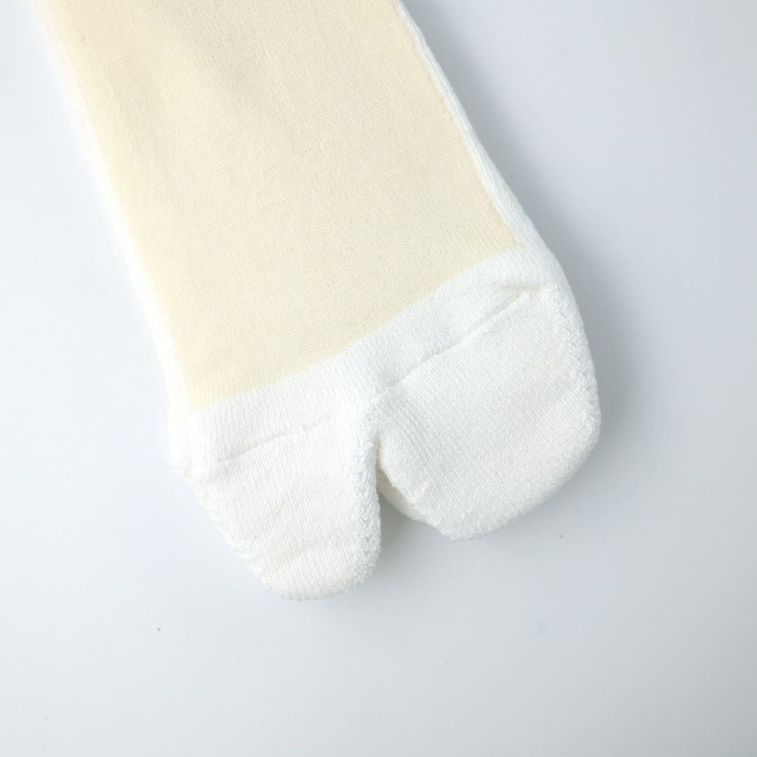 Merio Wool Cotton Panel  Socks WHITE