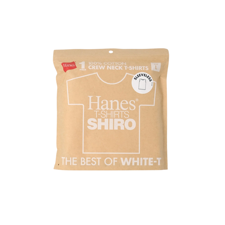 Hanes T-SHIRTS SHIRO スリーブレスTシャツ
