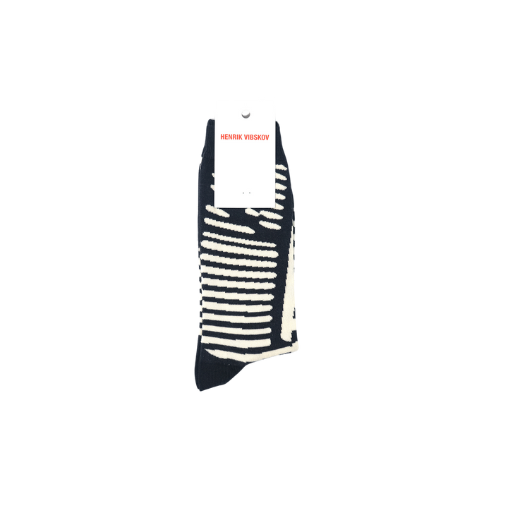 Murph Socks Homme Black White Stripes