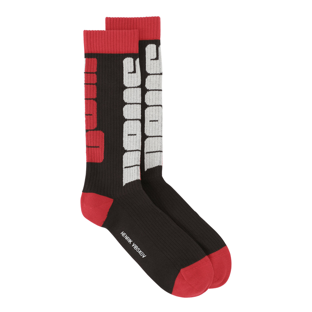 Enigma Sport Socks Homme Black Beige Red Bold