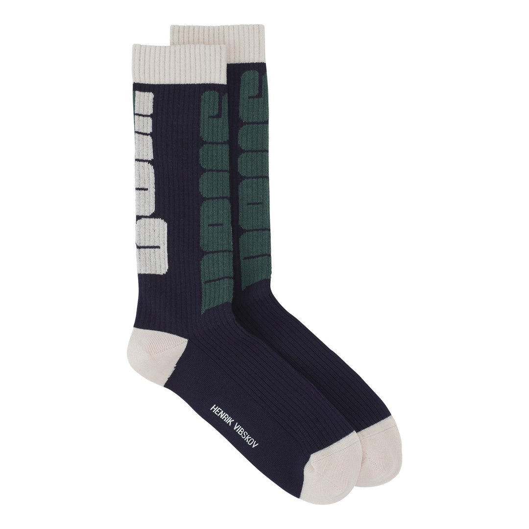 Enigma Sport Socks Homme Navy Green Bold