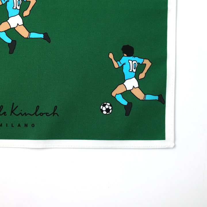 NAPOLI ”MARADONA ALL OVER” コットン ハンカチーフ（クラシック） GREEN