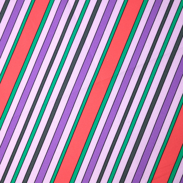 AMSTERDAM "STRIPES" コットン ハンカチーフ（クラシック） PURPLE