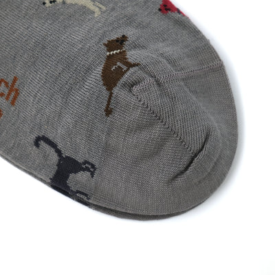 VENEZIA ”CATS ALL OVER MULTI” ソックス GRAY