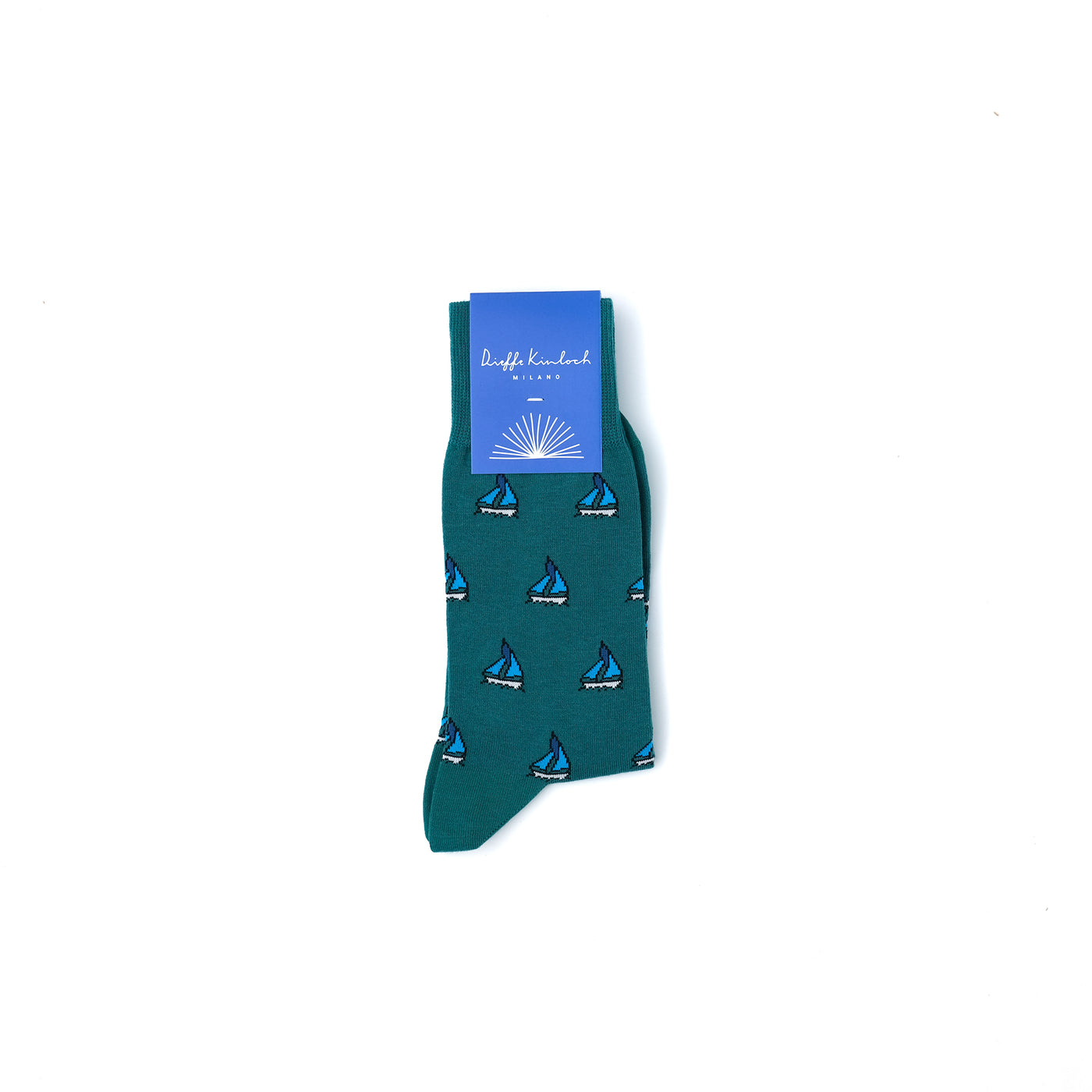 NAPOLI ”SAILING BOAT” ソックス TURQUOISE GREEN
