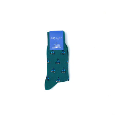 NAPOLI ”SAILING BOAT” ソックス TURQUOISE GREEN