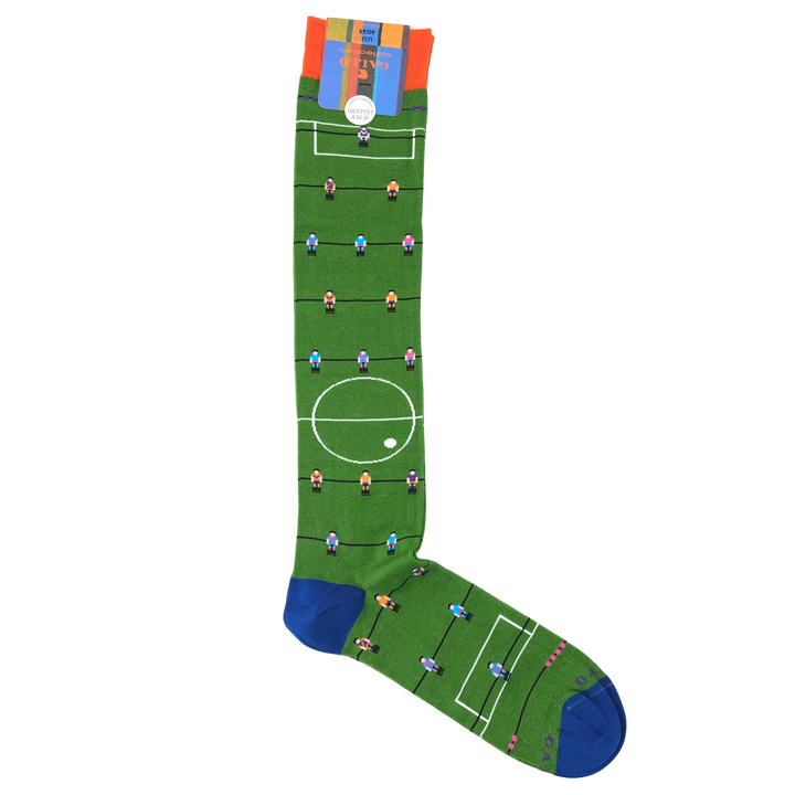 サッカーモチーフ コットン ロングホーズ