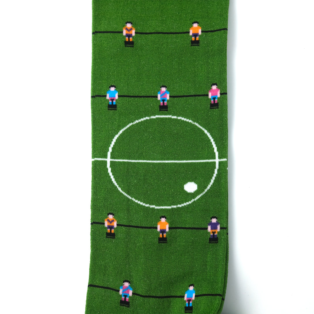 サッカーモチーフ コットン ロングホーズ