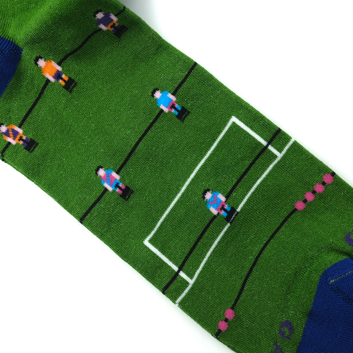 サッカーモチーフ コットン ロングホーズ
