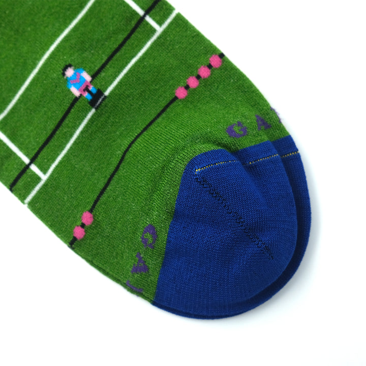 サッカーモチーフ コットン ロングホーズ