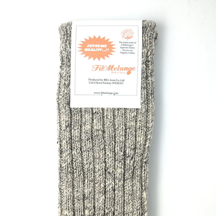 【MENS】BEAN / ビーン COTTON WOOL SLUB SOCKS LT.MELANGE