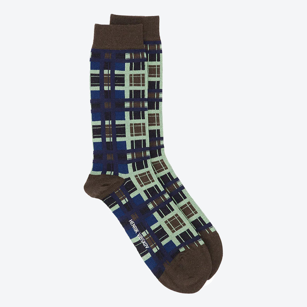Checks Socks Homme Checks Navy