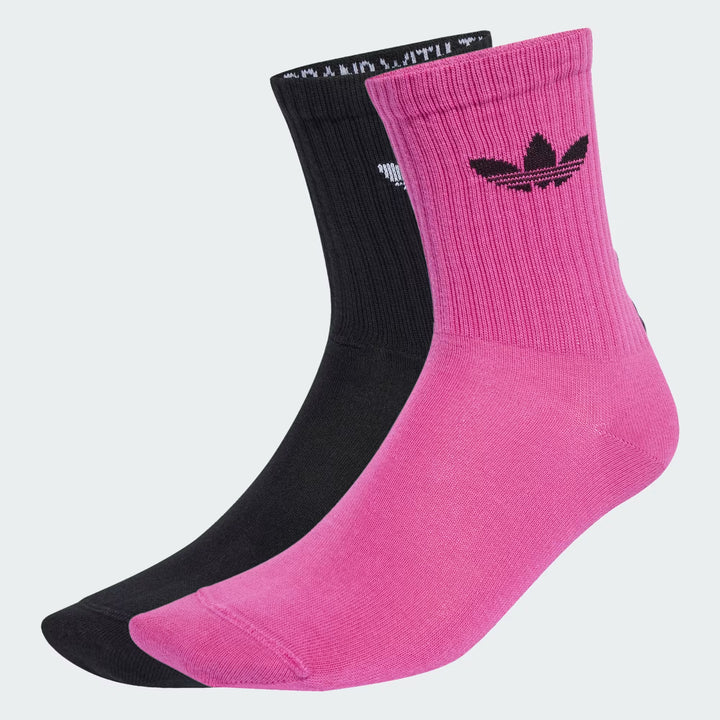 adidas Originals  RUFFLE CREW フリル クルーソックス 2PACK BLACK/WHITE/SEMI LUCID FUCHSIA
