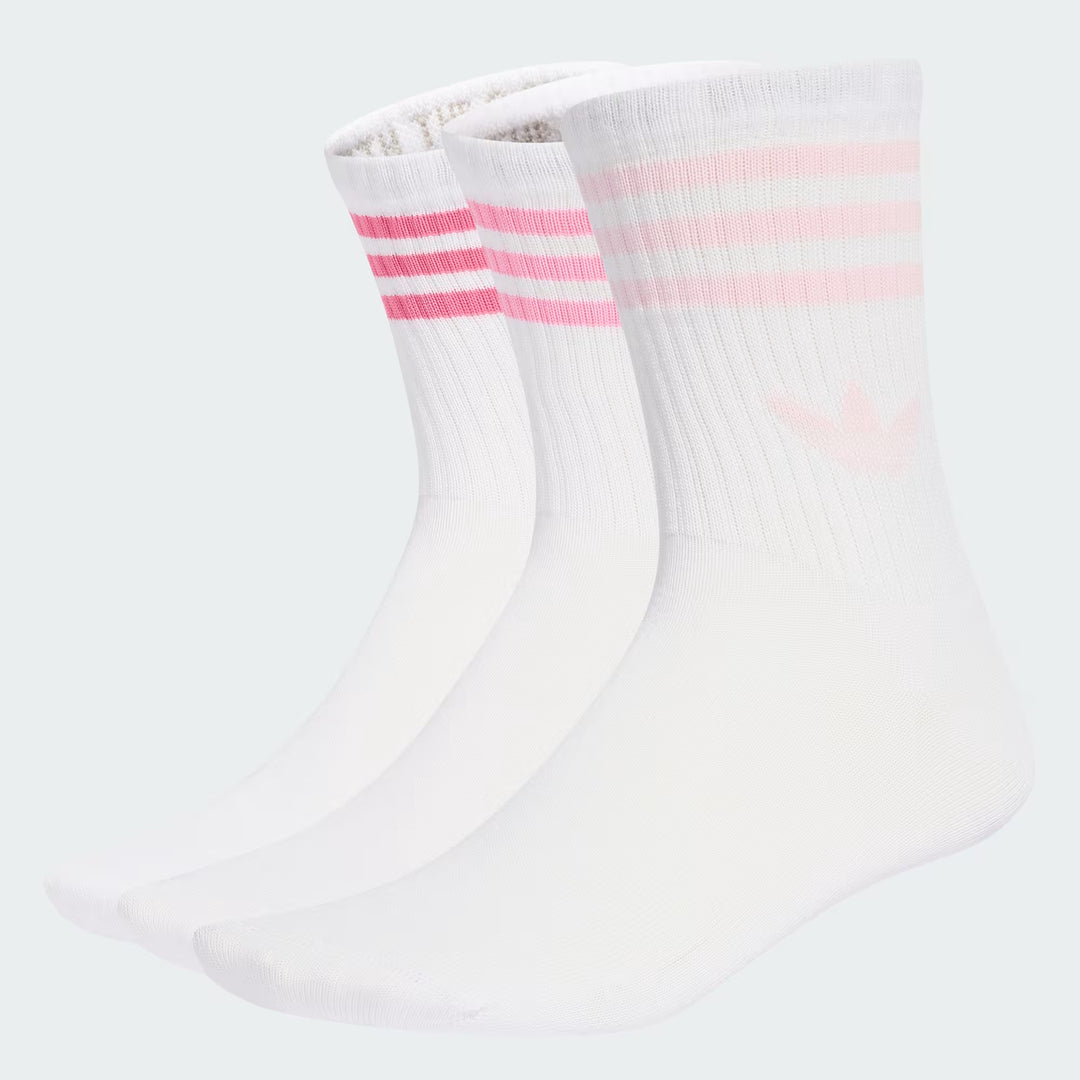 adidas Originals 3 STRIPES CREW SOCKS 3 PAIRS BLISS PINK/ CLEAR PINK/ PINK FUSION