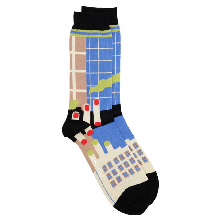 Chopped Finger Factory Socks Homme Blue Tan Factory