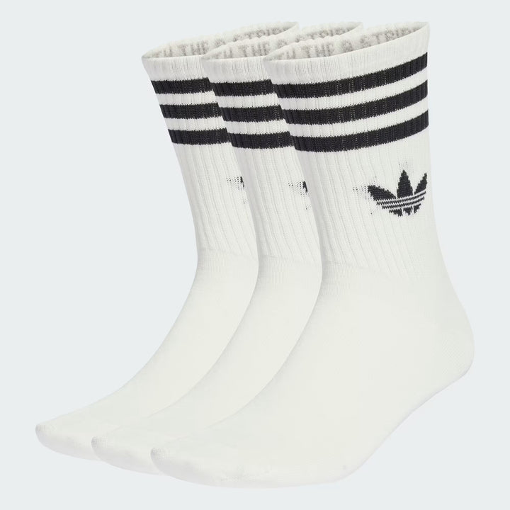 adidas Originals  CRW SCK スリーストライプス クルーソックス 3PACK WHITE
