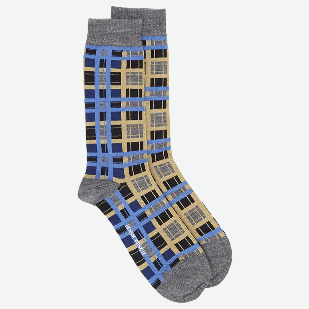 Checks Socks Homme Checks Lavender