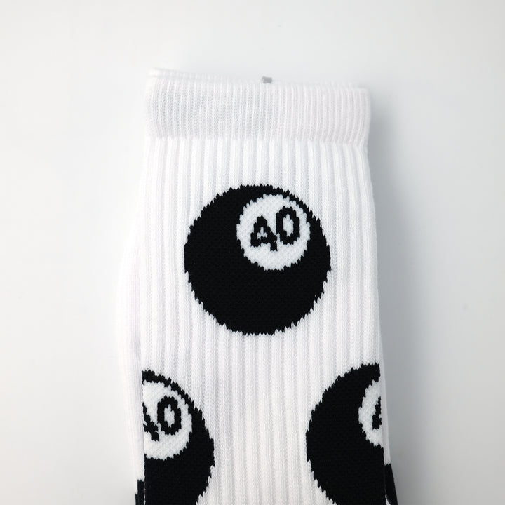 40 BALL SOCK WHITE