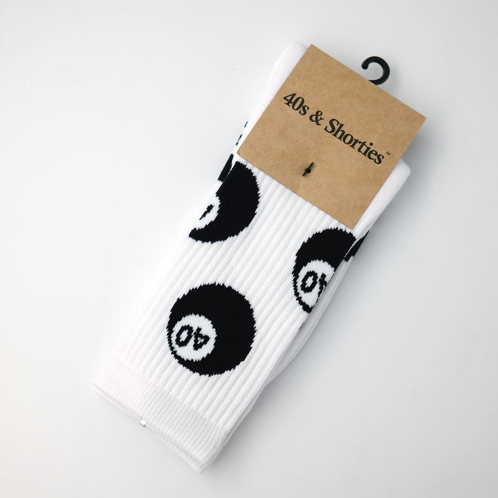 40 BALL SOCK WHITE