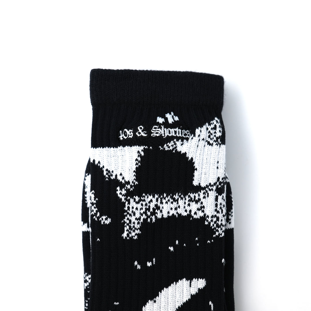 LIPS SOCKS BLACK